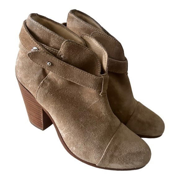 rag & bone Shoes - Rag & Bone Harrow Tan Suede Ankle Booties Size 37.5